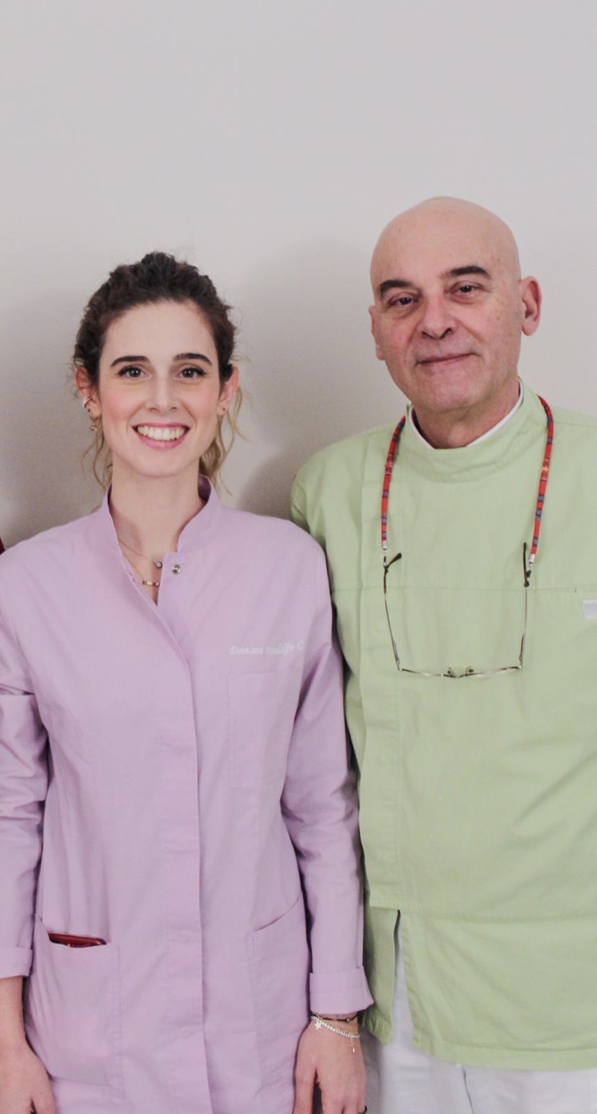 Dott.ssa Caterina Pandolfo con il padre Dott. Mario Pandolfo, fondatore dello studio